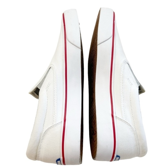 DC Women's Trase Slip On Skate Shoe Slip on in White Red Size 10.5 - Picture 6 of 9